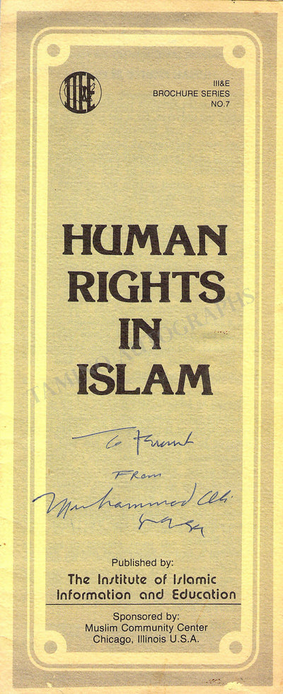 Ali, Muhammad - Signed Brochure