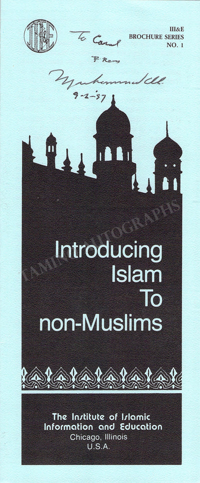 Ali, Muhammad - Signed Brochure "Introducing Islam"