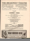 Smith, Muriel - Reed, Napoleon - Double Signed Carmen Jones Program
