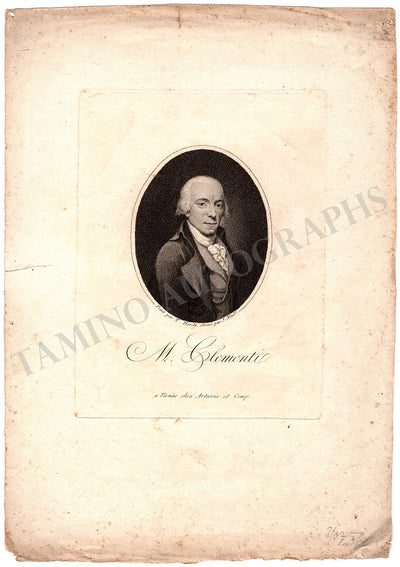 Clementi, Muzio - Vintage Engraving