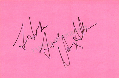 Allen, Nancy - Signed Card & Photo in "Dressed to Kill"