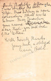 Bell, Nancy - Autograph Letter Signed