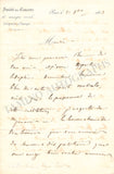 Ney, Napoleon Joseph - Autograph Letter Signed 1843