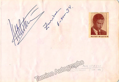 Milstein, Nathan - Autographs Manuscripts (Various Options)
