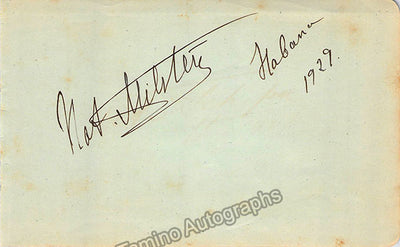 Signed Album Page 1929