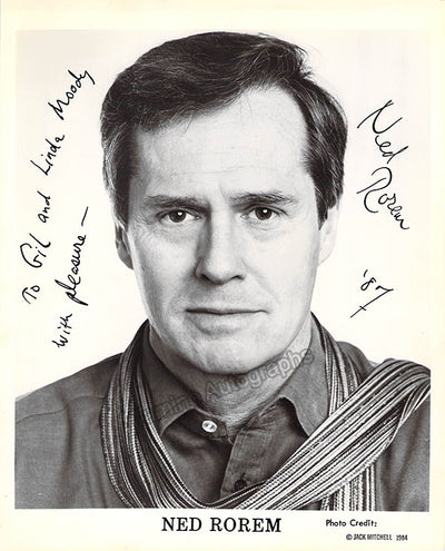 Rorem, Ned - Signed Photograph 1987