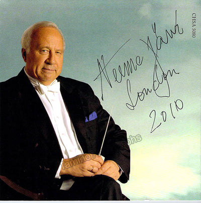 Jarvi, Neeme - Signed CD Booklet 2010