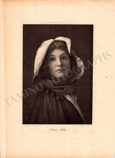 Melba, Nellie - Vintage Engraving