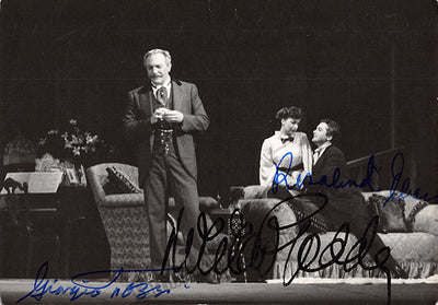 Gedda, Nicolai - Elias, Rosalind  - Tozzi, Giorgio - Triple Signed Photograph in Vanessa
