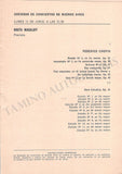 Magaloff, Nikita - Concert Program Buenos Aires 1967