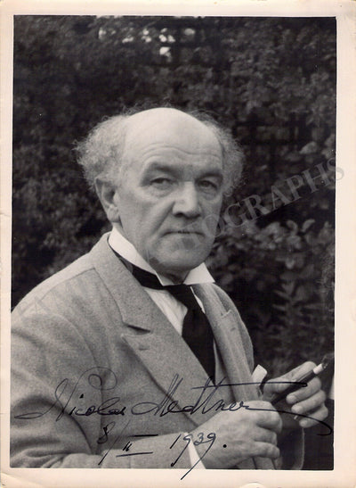 Medtner, Nikolai - Signed Photograph 1939