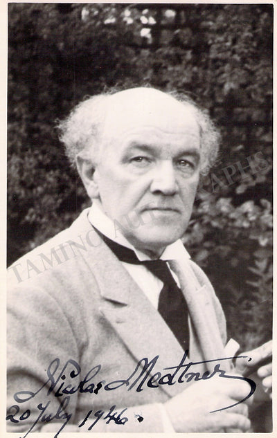 Medtner, Nikolai - Signed Photograph 1946