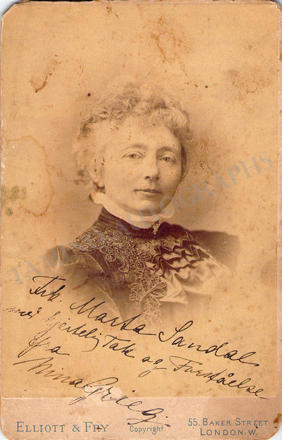 Grieg, Nina - Signed Cabinet Photograph