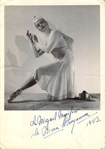 Stroganova, Nina - Signed Photograph 1943