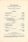 Martini, Nino - Signed Program Minnesota 1934