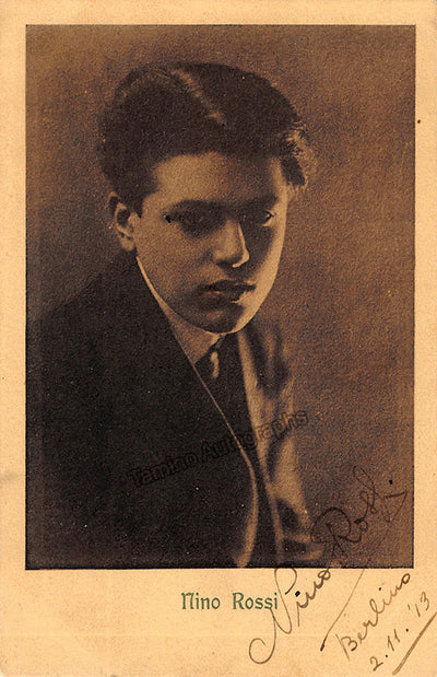Rossi, Nino - Signed Photo Postcard Berlin 1913