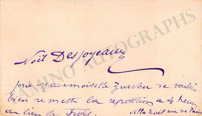 Desjoyeaux, Noel - Signed Card