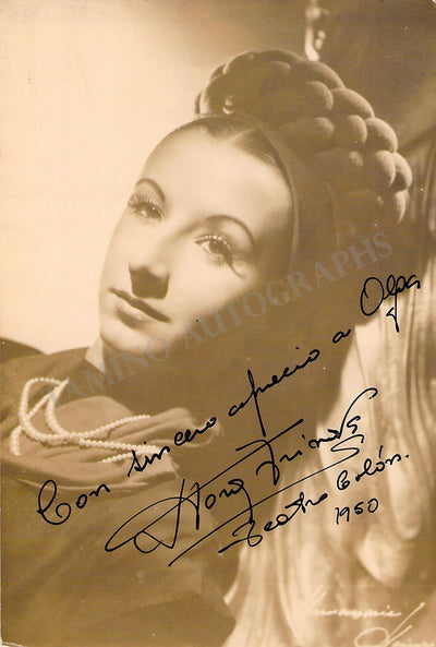 Irinova, Nora - Signed Photograph 1950