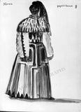 Callas, Maria - Set of 31 Costume Designs Photos for Norma 1956