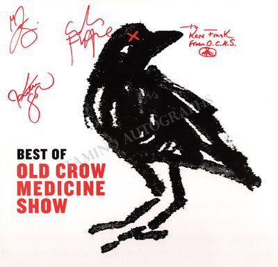 Old Crow Medicine - Signed LP Record Sleeve "Best of Old Crow Medicine"