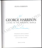 Harrison, Olivia - Signed Book "George Harrison: Living in the Material World"