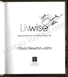 Newton-John, Olivia - Signed Book "Livwise"