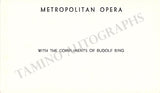 Opera Singers - Lot of 19 Presentation Cards