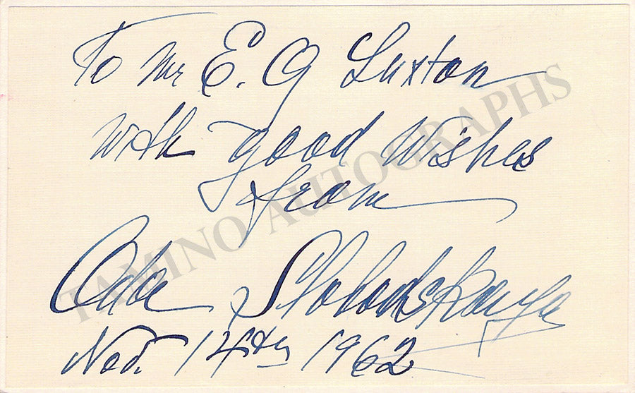 Opera Singers Signatures Lot 1950s and On (Lot 2) – Tamino