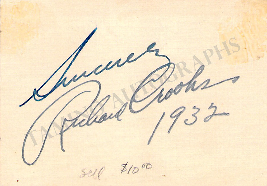 Opera Singers - Signatures 1930s-1940s (Lot 1)