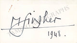 Opera Singers - Signatures 1930s-1940s (Lot 2)