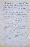 Metenier, Oscar - Set of 4 Autograph Letters Signed 1887