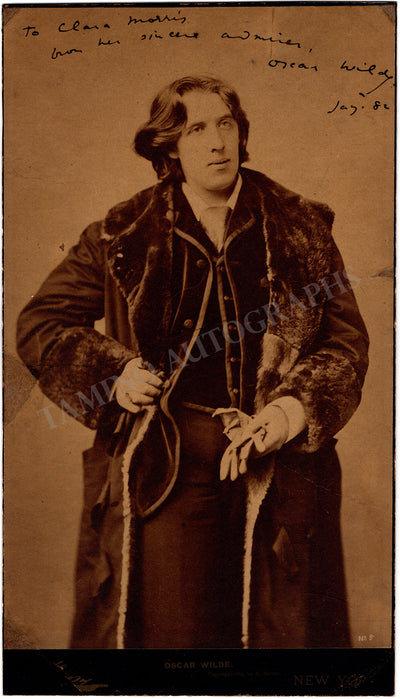 Wilde, Oscar - Signed Extra Large Photograph 1882