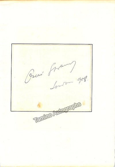 Signed Album Page (1908)