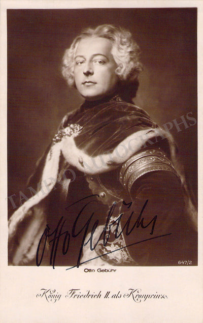Gebuhr, Otto - Signed Photograph