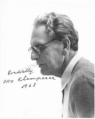 Klemperer, Otto - Signed Photograph 1963