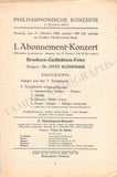 Klemperer, Otto - Lot of 4 Programs
