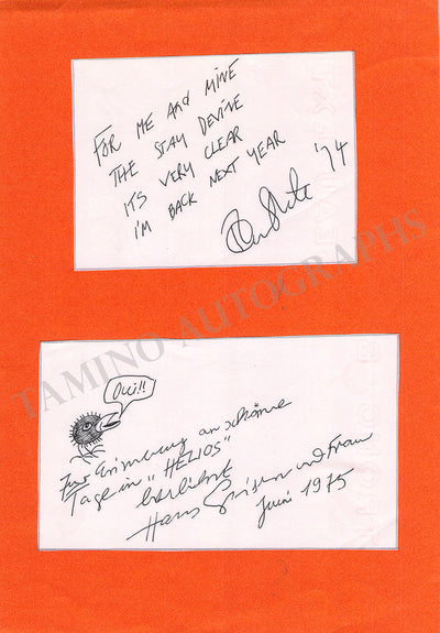 Preminger, Otto - Signed Album Pages 1974/75