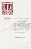 Casals, Pablo - Typed Letter Signed 1955