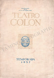 Casals, Pablo - Concert Program Teatro Colon 1937