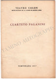 Paganini Quartet - Concert Program Buenos Aires 1957