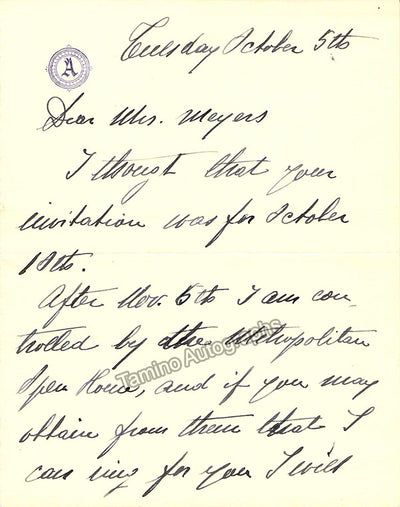 Amato, Pasquale - Autograph Letter Signed + Photo