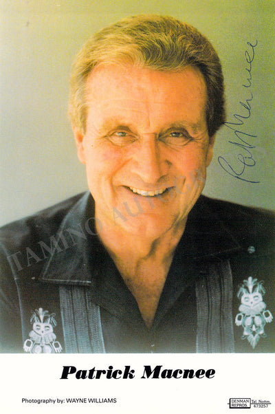 Macnee, Patrick - Signed Photograph