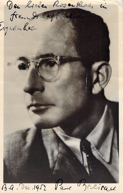 Breisach, Paul - Signed Photograph 1952