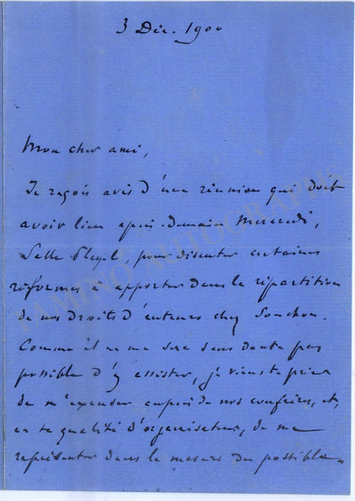 Hillemacher, Paul - Autograph Letter Signed