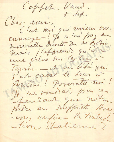 Loyson, Paul Hyacinthe - Set of 4 Autograph Letters Signed