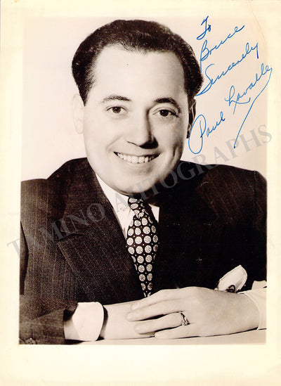 Lavalle, Paul - Signed Photograph