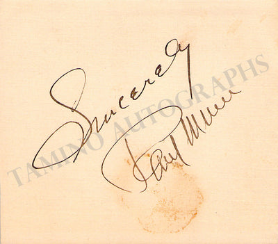 Muni, Paul - Signed Card