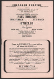 Robeson, Paul - Signed Program Chicago 1945 "Othello"