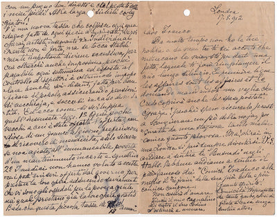 Colmache Filippi, Pauline - Set of 3 Autograph Letters Signed