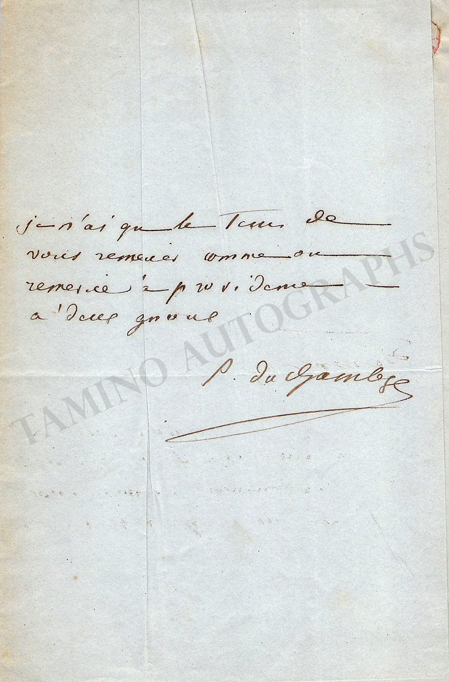 Pauline Duchambge Autograph Notes Signed Set x 2